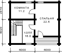 план второго этажа